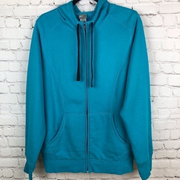 Champion Full Zip Jacket w/Hood Turquoise Sz XXL - Picture 1 of 3